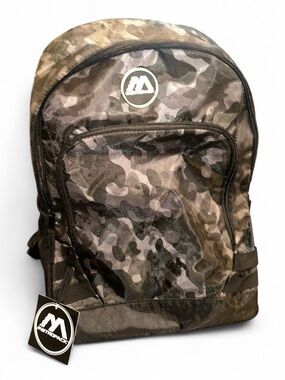 Camouflage Backpack - Black Camo 17” x 12”